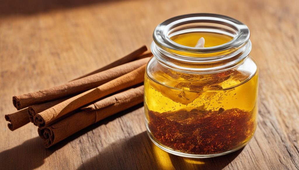 Frasco de vidrio para conservar aceite aromatizado