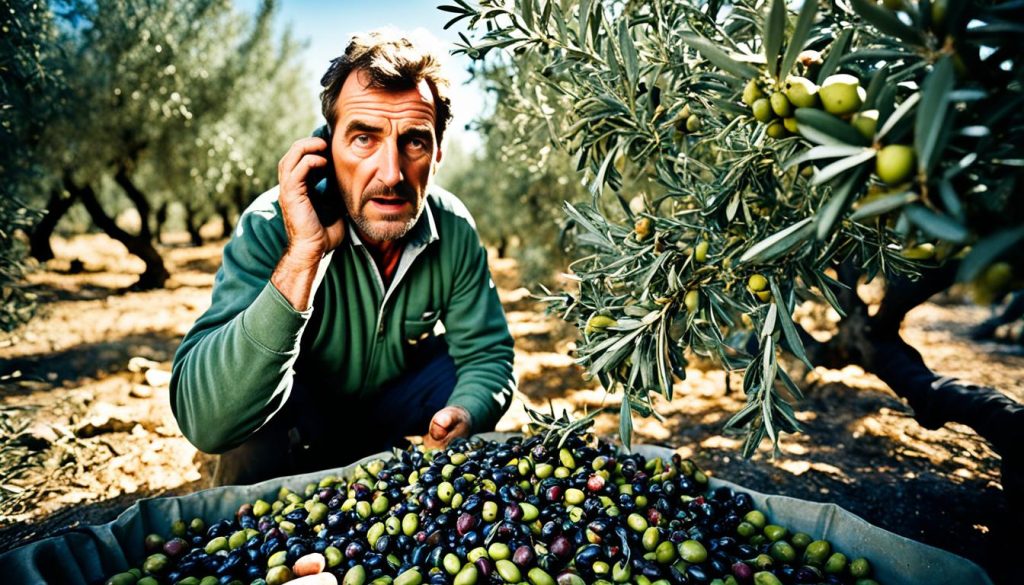 Desventajas de la vibración en la recolección de aceitunas