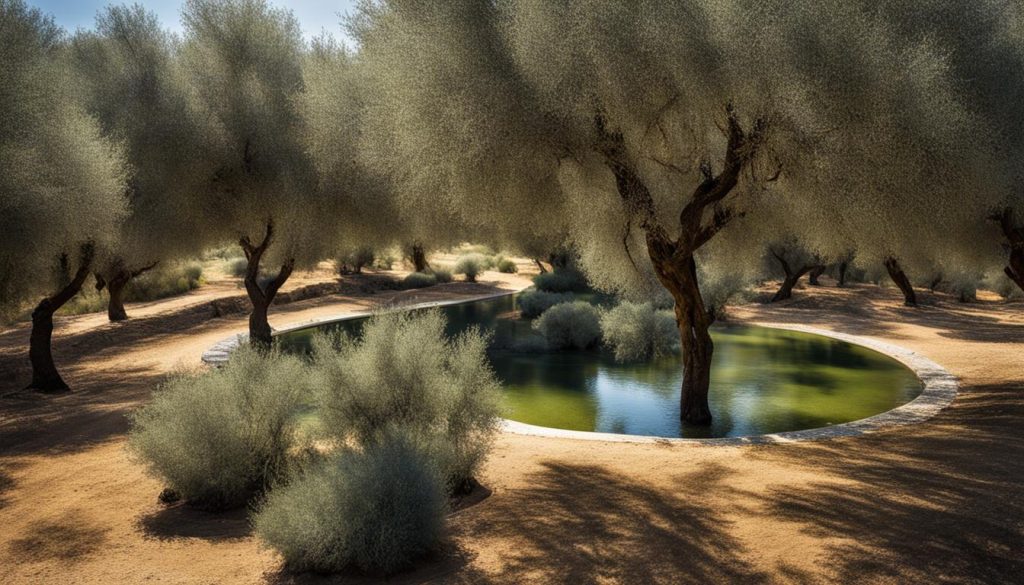 retención de agua en el olivar