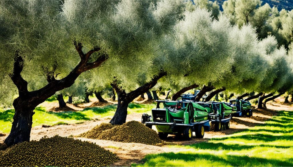sistemas de recolección mecanizada del olivar