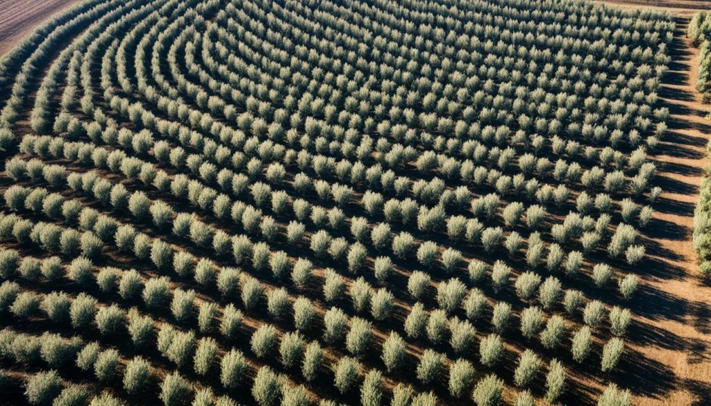Riego de olivos
