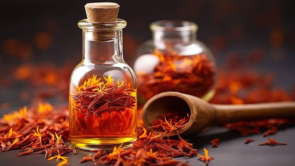 Aceite de oliva aromatizado con azafran