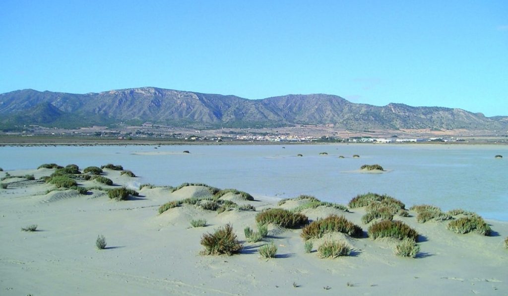 La sierra y laguna de salinas